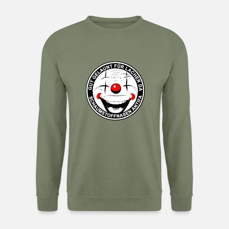 Fun Clown gut gelaunt - Unisex Pullover - Armeegrün