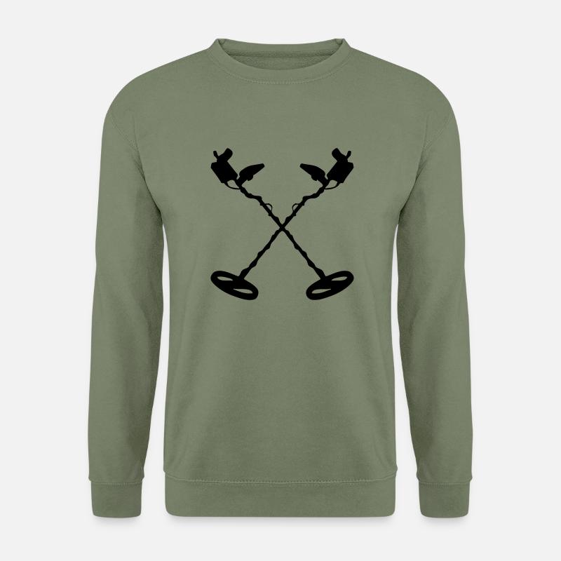 drawing metal detector - Unisex Sweatshirt - army green