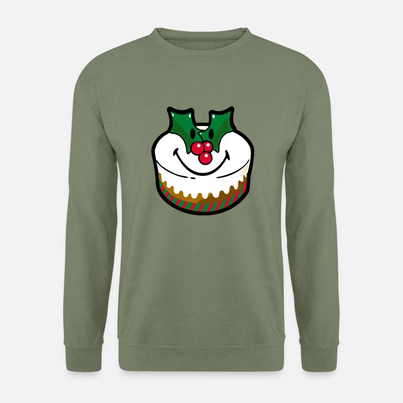 Smiley Cake Christmas - Unisex Pullover - Armeegrün