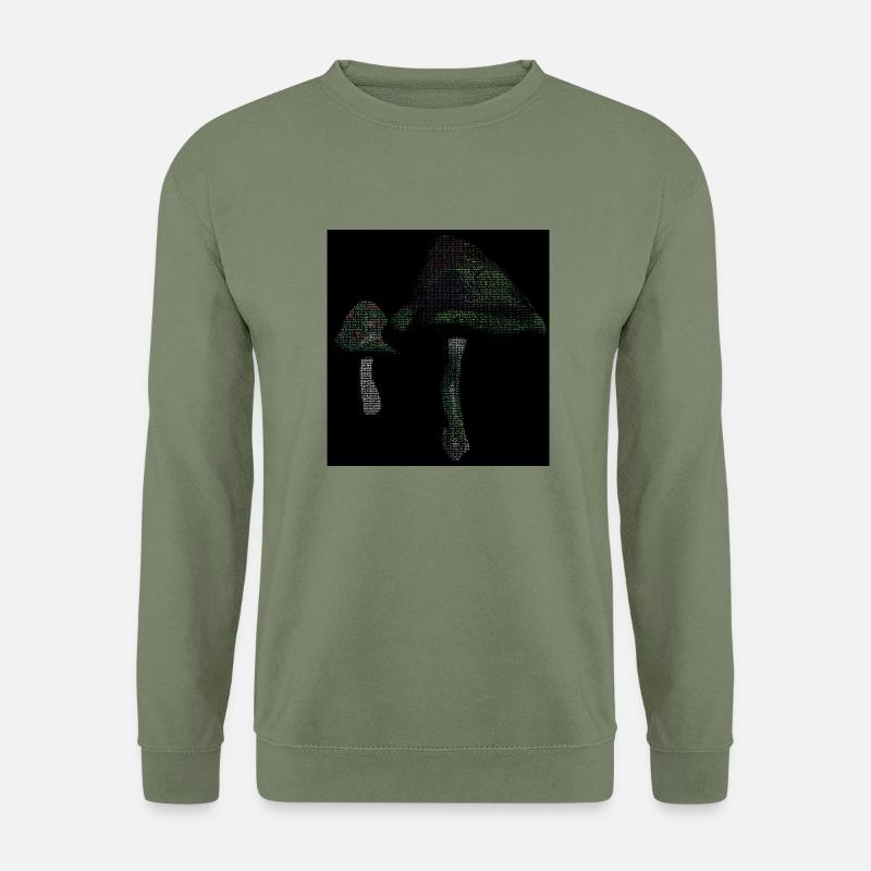 Ascii zauber pilze - Unisex Pullover - Armeegrün