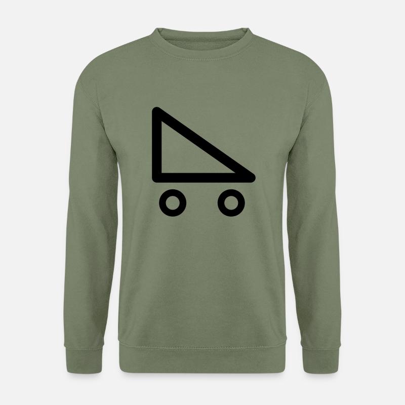 Roller Skate geometric line - Unisex Sweatshirt - army green