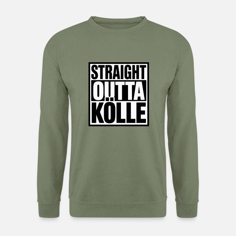 Straight Outta Kölle | Köln Shirt - Unisex Pullover - Armeegrün
