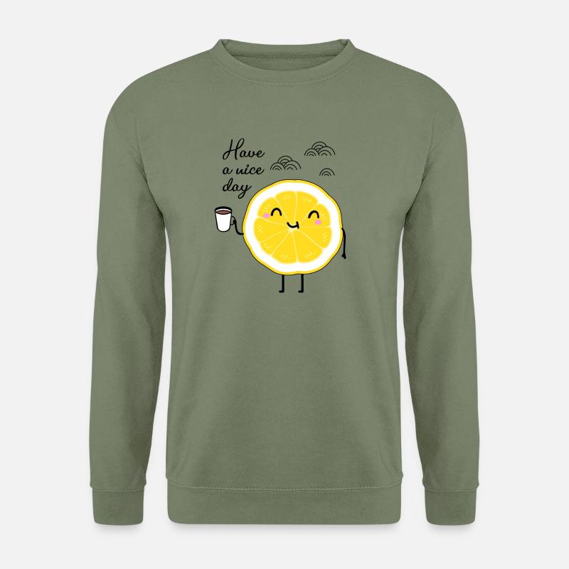 Zitrone und kaffee - Unisex Pullover - Armeegrün