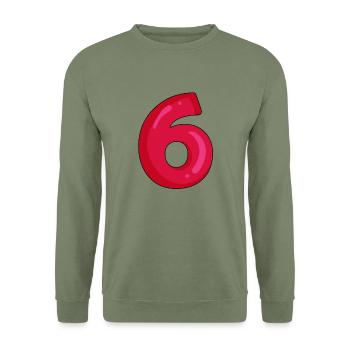 6 - Unisex Pullover - Armeegrün - Vorne - Alina (178cm) & Michal (187cm)