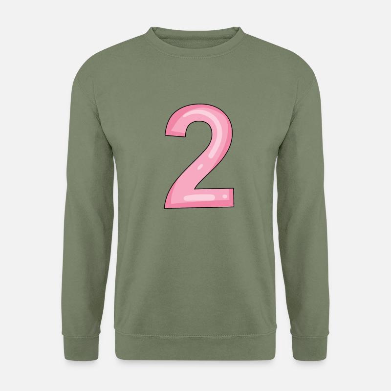 2 rosa - Unisex Pullover - Armeegrün