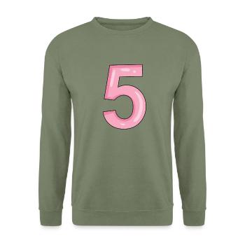 5 Rosa - Sweat-shirt Unisexe - vert militaire - Devant - Alina (178cm) & Michal (187cm)