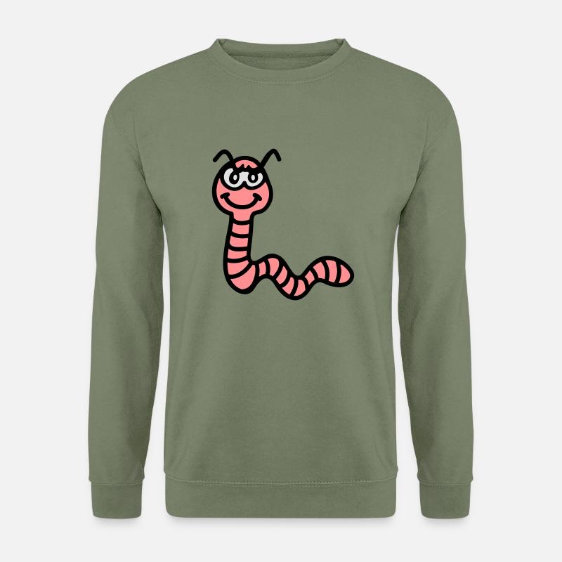 frecher Regenwurm - Unisex Pullover - Armeegrün