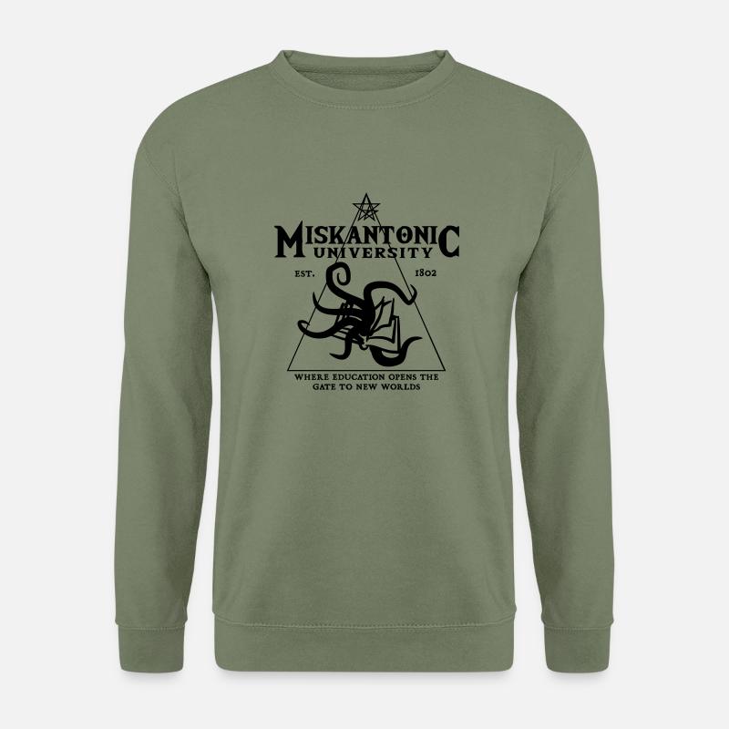 Miskantonic University Print - Unisex Pullover - Armeegrün