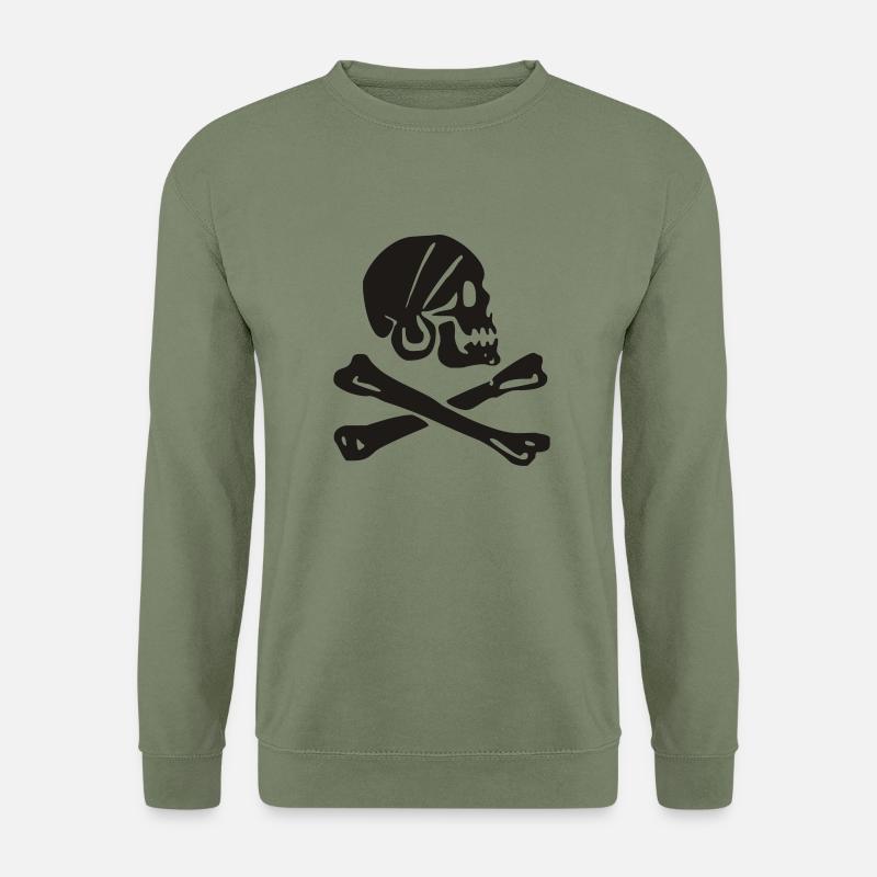 Totenkopf - Schädel - Unisex Pullover - Armeegrün