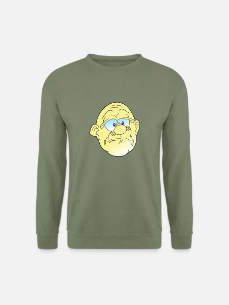 Müder Mann - Unisex Pullover - Armeegrün