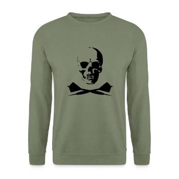 Dart - Unisex Pullover - Armeegrün - Vorne - Alina (178cm) & Michal (187cm)
