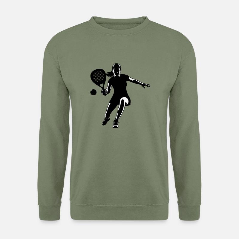 Padel player front black - Unisex Sweatshirt - army green