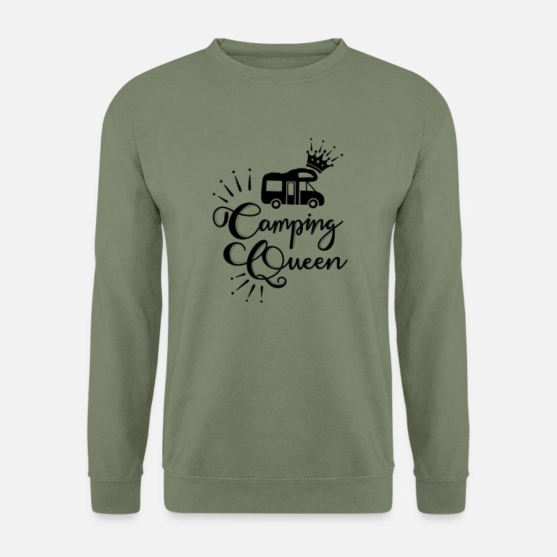 Camping black motorhome - Unisex Sweatshirt - army green