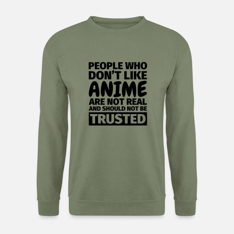 Anime Fan - Unisex Pullover - Armeegrün