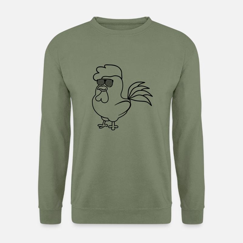 cooler_hahn_01 - Unisex Sweatshirt - army green