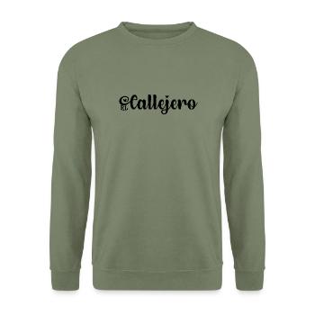 El Callejero - Unisex Pullover - Armeegrün - Vorne - Alina (178cm) & Michal (187cm)