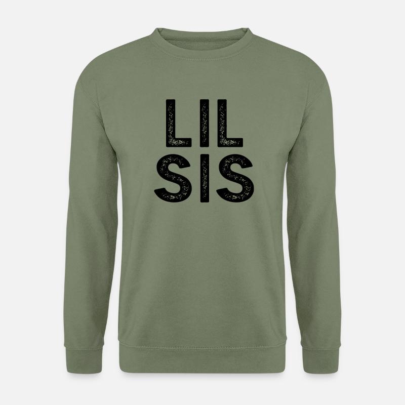 Lil Sis Kleine Schwester Geschenk - Unisex Pullover - Armeegrün