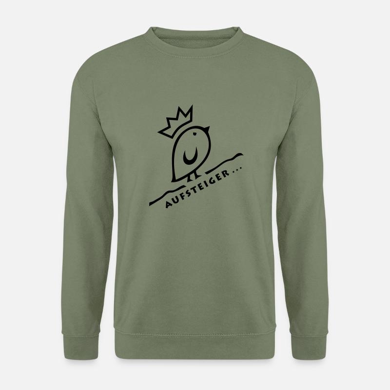 Tweetlercools - AUFSTEIGER - Unisex Pullover - Armeegrün