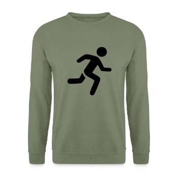 Jogger - Unisex Pullover - Armeegrün - Vorne - Alina (178cm) & Michal (187cm)