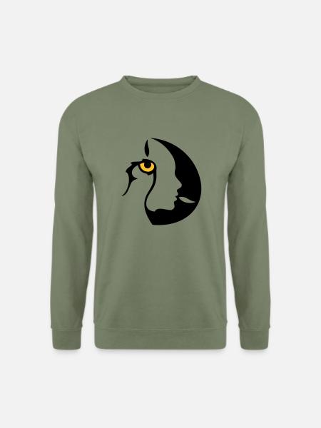Chamane (œil droit) - Sweat-shirt Unisexe - vert militaire