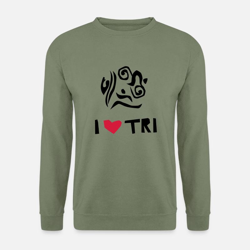 triathlon freestyle - Unisex Pullover - Armeegrün