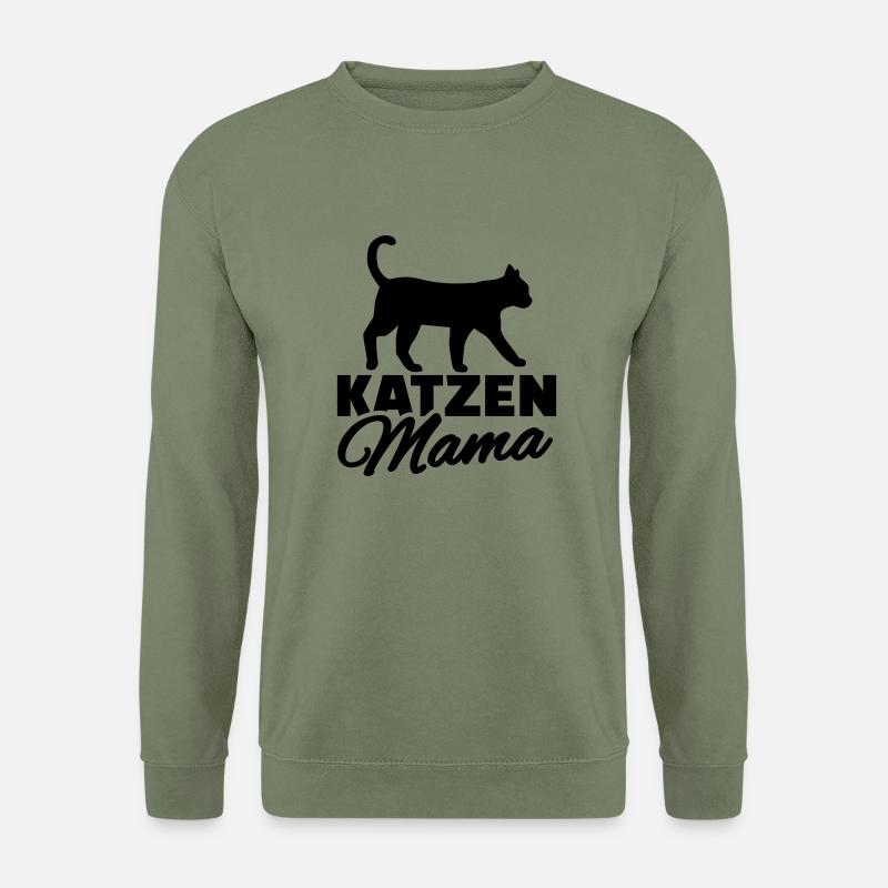 Katze - Unisex Pullover - Armeegrün