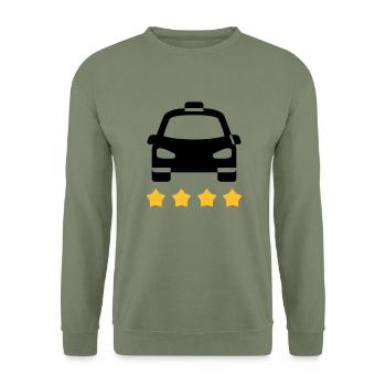 Taxi - Unisex Sweatshirt - army green - Front - Alina (178cm) & Michal (187cm)