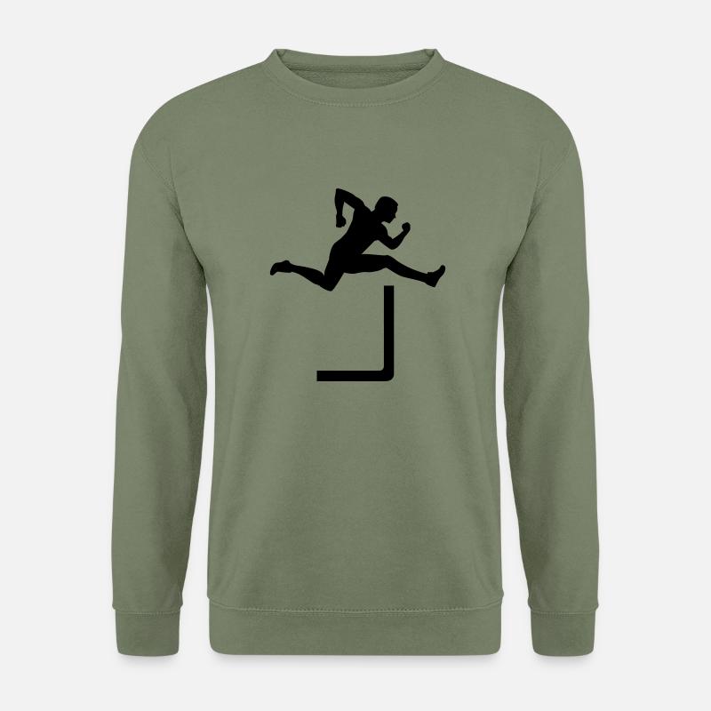 Hürdenlauf - Unisex Pullover - Armeegrün