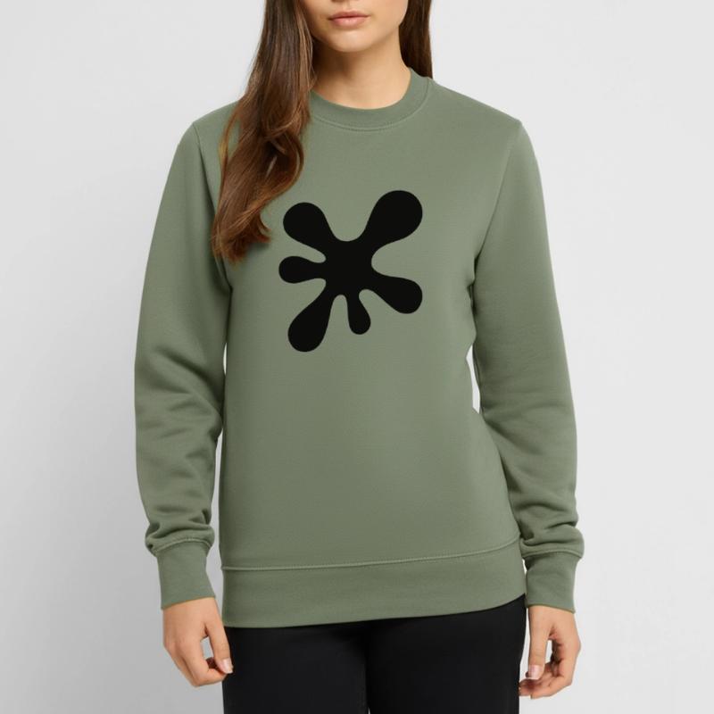 Klecks Fleck Spritzer Splash Splatter Farbe Unisex Pullover