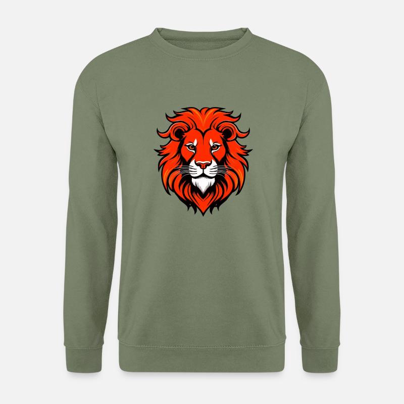 Feurige Löwenmähne - Unisex Pullover - Armeegrün