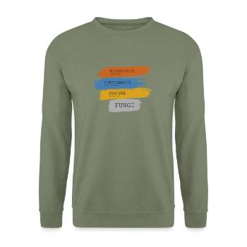 Fungi Professional - Unisex Pullover - Armeegrün - Vorne - Alina (178cm) & Michal (187cm)