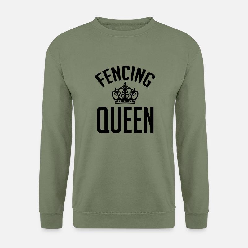 Fencing queen - Unisex Pullover - Armeegrün