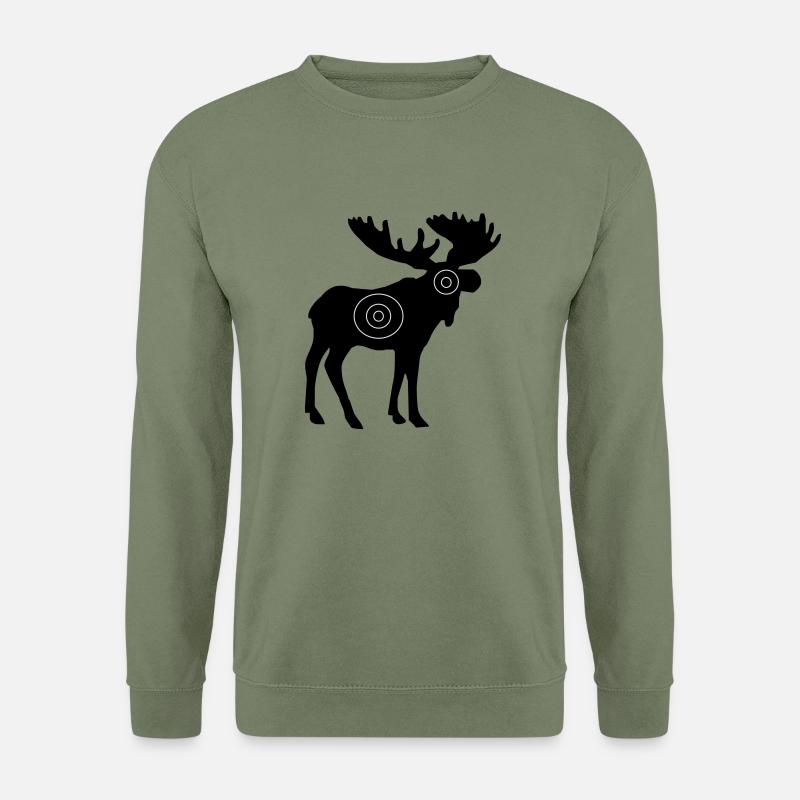 Elch - Unisex Pullover - Armeegrün