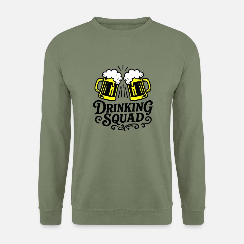 Drinking Squad Bier - Unisex Pullover - Armeegrün