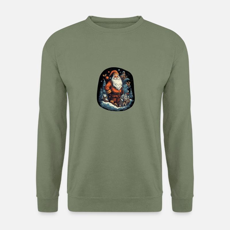 Weihnachtsmann - Unisex Pullover - Armeegrün