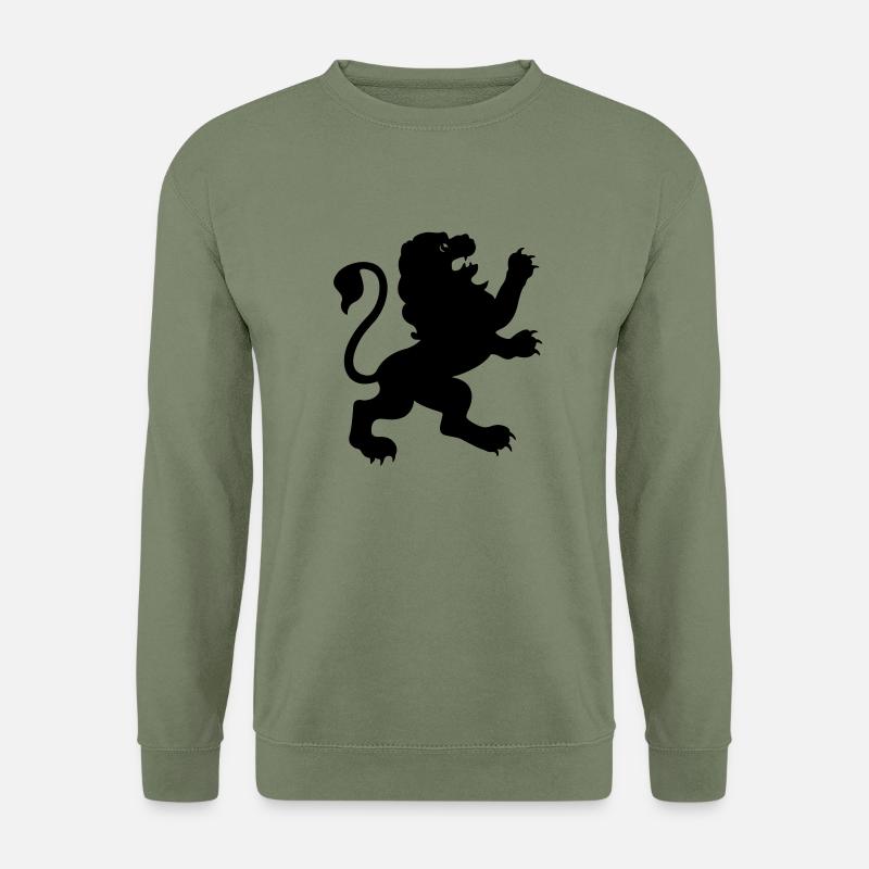 Black lion de - Unisex Pullover - Armeegrün