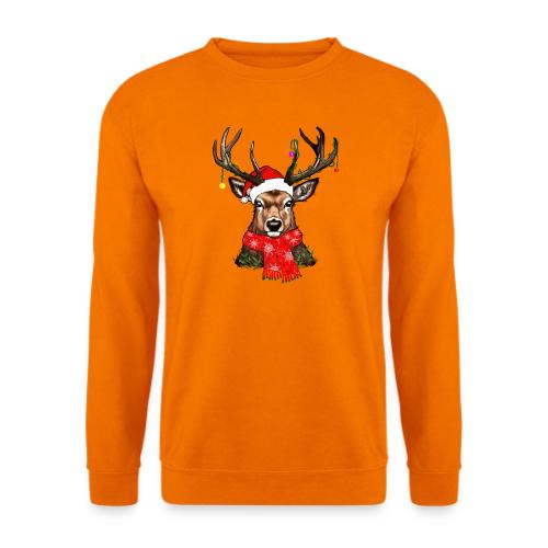 Hirsch Mit Schal - Unisex Pullover