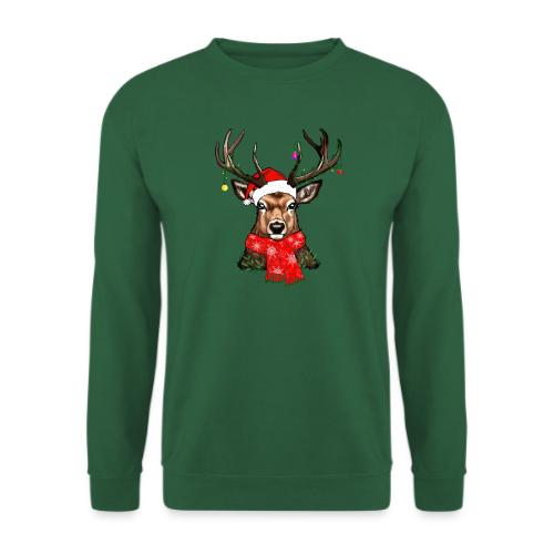 Hirsch Mit Schal - Unisex Pullover
