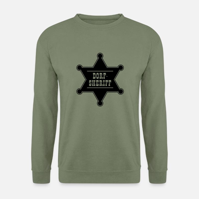 Dorf-Sheriff-Stern - Unisex Pullover - Armeegrün