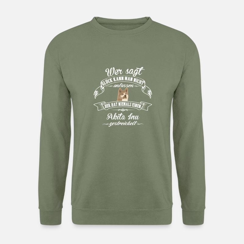 AKITA INU Glück - Unisex Pullover - Armeegrün