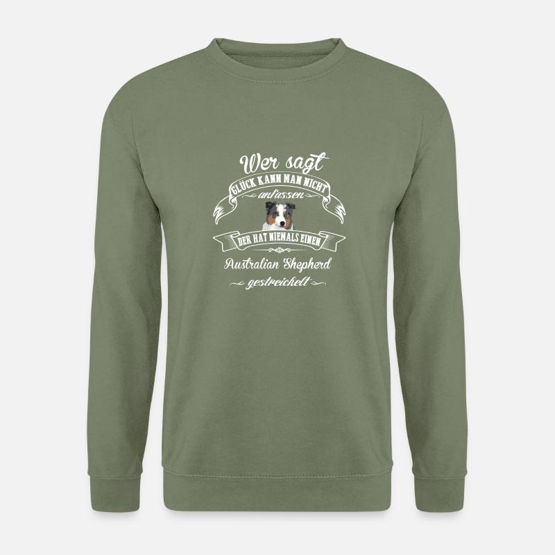 Australian Shepherd Glück - Unisex Pullover - Armeegrün