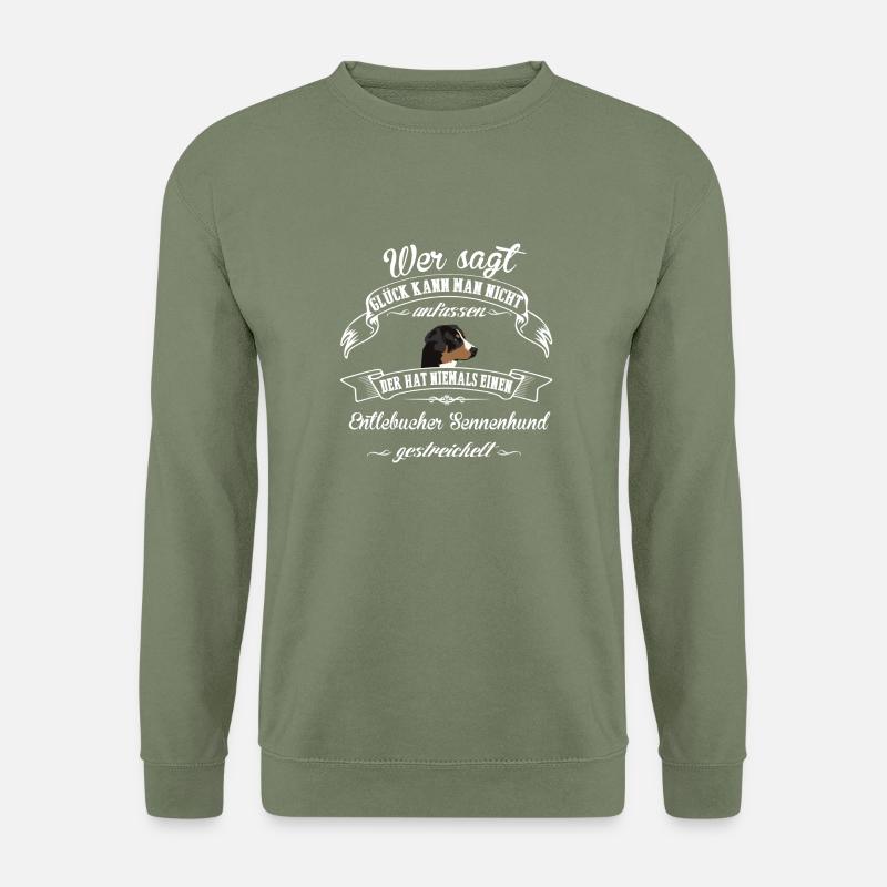 Entlebucher Sennenhund Glück - Unisex Pullover - Armeegrün