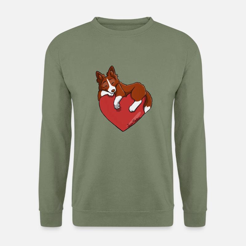 Border Collie Red - Unisex Sweatshirt - army green