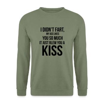 Fart - Unisex Sweatshirt - army green - Front - Alina (178cm) & Michal (187cm)