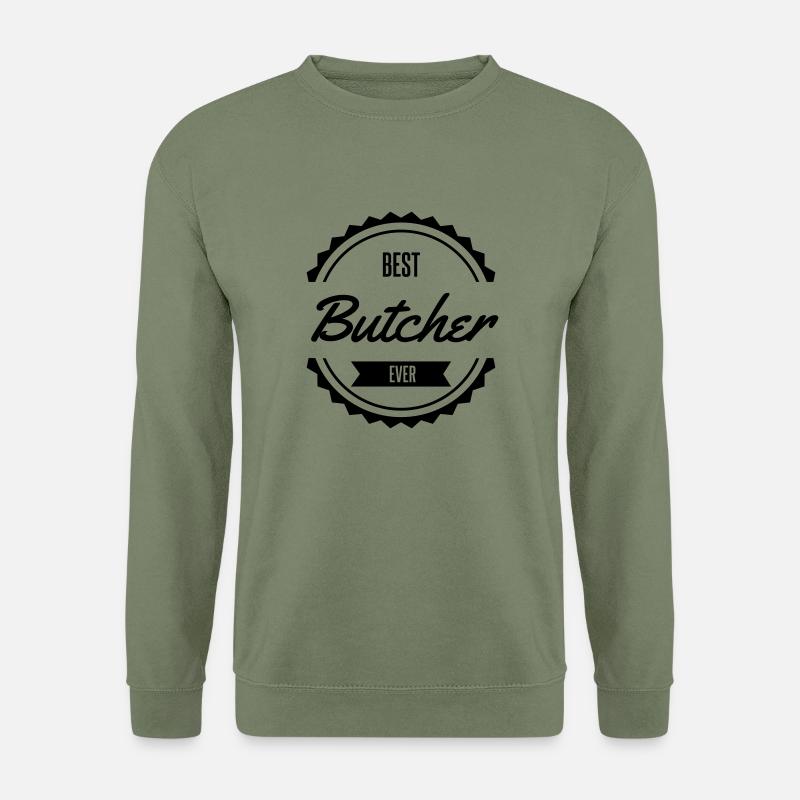 best butcher Metzger boucher - Sweat-shirt Unisexe - vert militaire