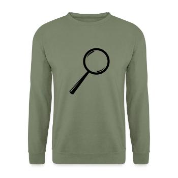 Loupe - Sweat-shirt Unisexe - vert militaire - Devant - Alina (178cm) & Michal (187cm)