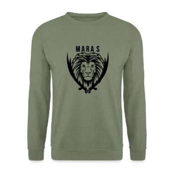MARAS 46 - Unisex Pullover - Armeegrün - Vorne - Alina (178cm) & Michal (187cm)