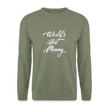 Mommy - Unisex Sweatshirt - army green - Front - Alina (178cm) & Michal (187cm)