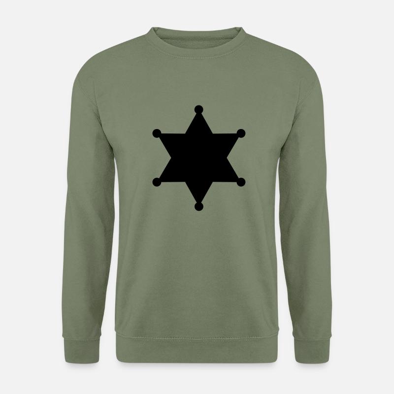 sheriff_star__f1 - Unisex Pullover - Armeegrün