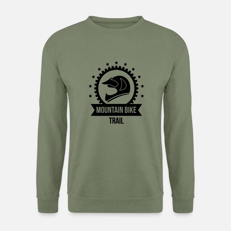 mountain bike trail - Unisex Pullover - Armeegrün